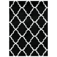 thumbnail image 1 of SAFAVIEH Tahoe Gerald Quatrefoil Shag Area Rug, 5' x 7', Black/White, 1 of 8