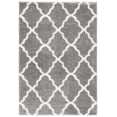 thumbnail image 1 of SAFAVIEH Tahoe Gerald Quatrefoil Shag Area Rug, 8' x 10', Grey/White, 1 of 8