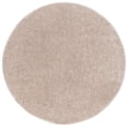 thumbnail image 1 of SAFAVIEH Tahoe Joey Modern Shag Area Rug, 6'7" x 6'7" Round, Beige, 1 of 8
