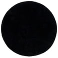 thumbnail image 1 of SAFAVIEH Tahoe Joey Solid Shag Area Rug, Black, 6'7" x 6'7" Round, 1 of 11