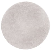 SAFAVIEH Tahoe Joey Solid Shag Area Rug, Silver, 6'7" x 6'7" Round
