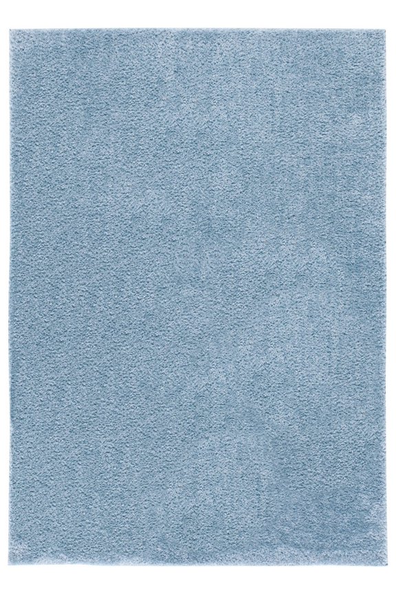 Tahoe Joey Modern Shag Area Rug, 6'7" x 8'7", Blue