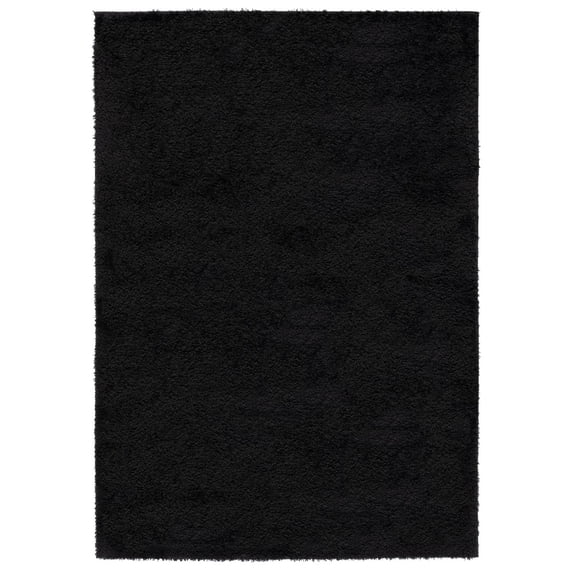 SAFAVIEH Tahoe Joey Modern Shag Area Rug, 9' x 12', Black