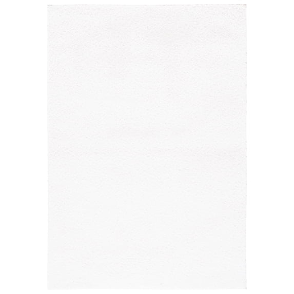 SAFAVIEH Tahoe Joey Solid Shag Area Rug, White, 9' x 12'