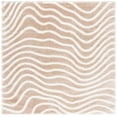 thumbnail image 1 of SAFAVIEH Tahoe Kuzman Striped Shag Area Rug, Gold/Ivory, 6'7" x 6'7" Square, 1 of 8