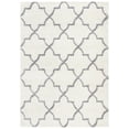 thumbnail image 1 of SAFAVIEH Tahoe Malcolm Quatrefoil Shag Area Rug, 5' x 7', White/Grey, 1 of 5