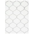 thumbnail image 1 of SAFAVIEH Tahoe Thelma Quatrefoil Shag Area Rug, 6'7" x 8'7", White/Grey, 1 of 8