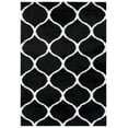 thumbnail image 1 of SAFAVIEH Tahoe Thelma Quatrefoil Shag Area Rug, 8' x 10', Black/White, 1 of 8