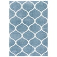 thumbnail image 1 of SAFAVIEH Tahoe Thelma Quatrefoil Shag Area Rug, 8' x 10', Blue/White, 1 of 8