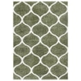thumbnail image 1 of SAFAVIEH Tahoe Thelma Quatrefoil Shag Area Rug, 8' x 10', Sage/White, 1 of 8