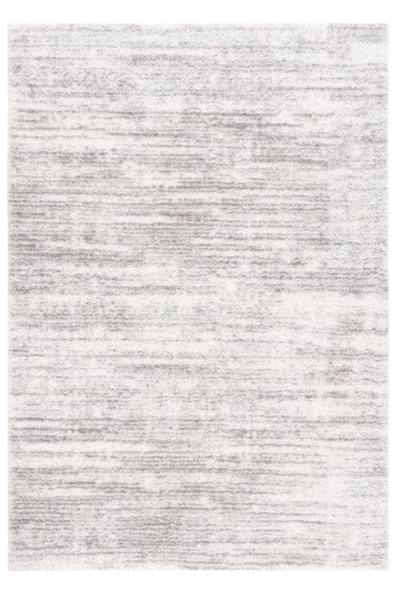 Tahoe Trudi Abstract Shag Area Rug, Ivory/Grey, 6'7" x 8'7"