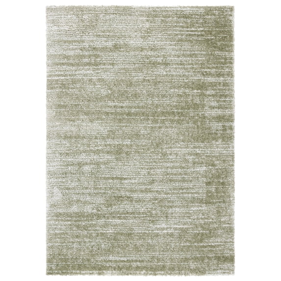 SAFAVIEH Tahoe Trudi Abstract Shag Area Rug, Sage/Ivory, 6'7" x 8'7"