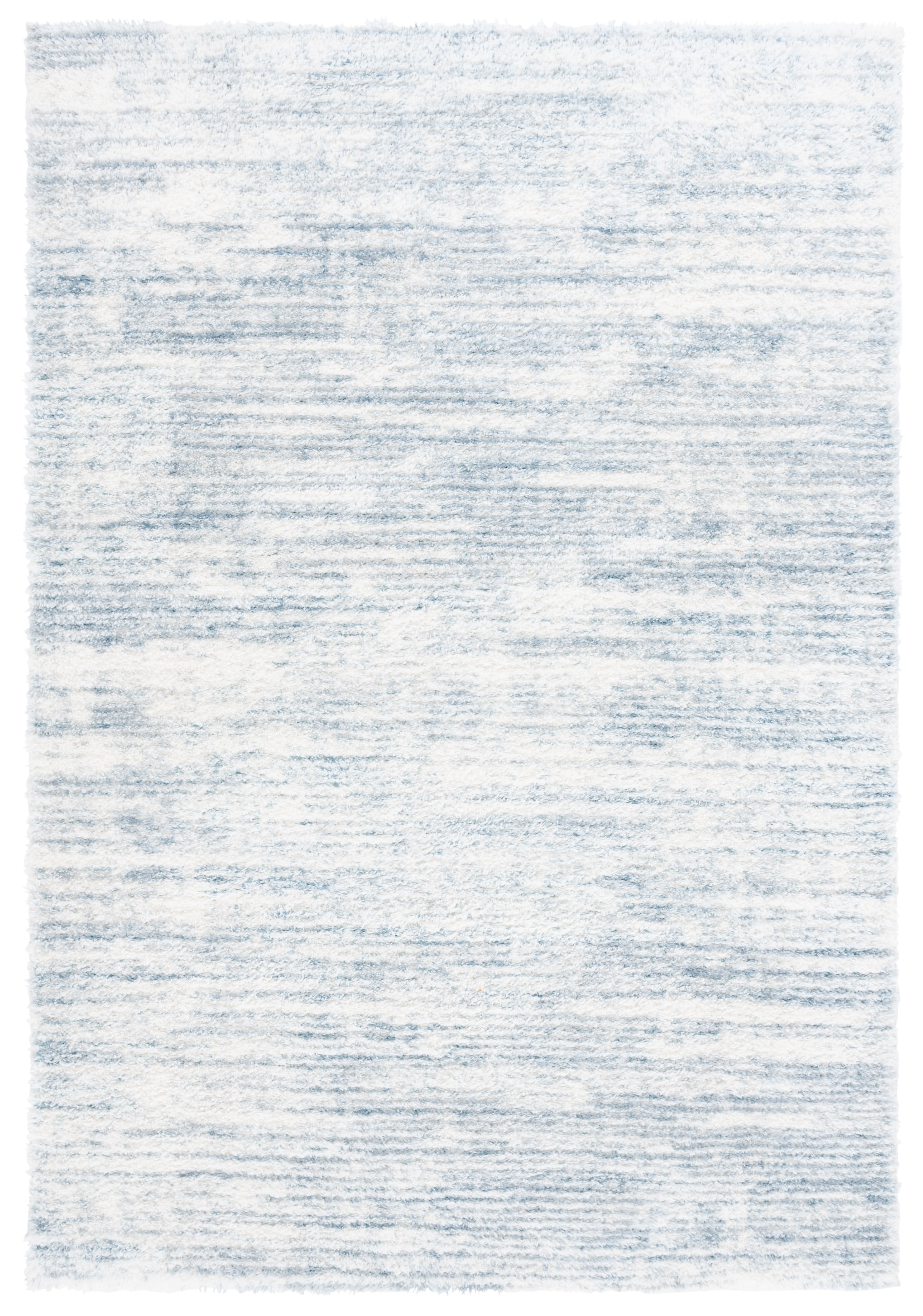 SAFAVIEH Victoria Collection Area Rug - 6'7 Square, Navy & Ivory Vintage Distressed Design