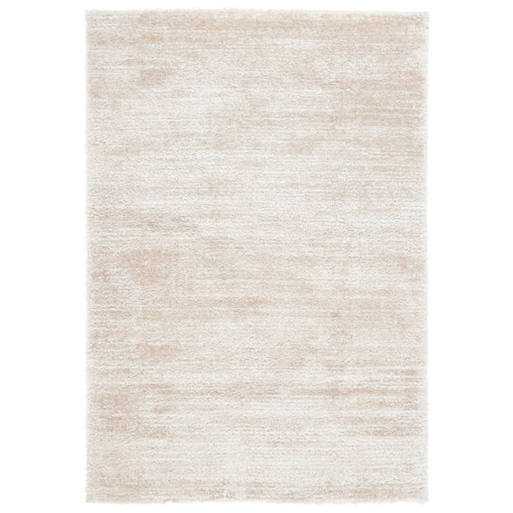 SAFAVIEH Tahoe Trudi Distressed Shag Area Rug, Ivory/Gold, 8' x 10'