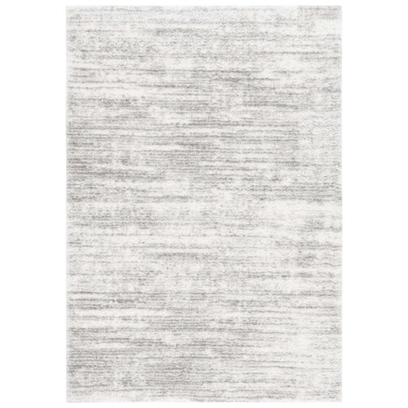 SAFAVIEH Tahoe Trudi Distressed Shag Area Rug, Ivory/Grey, 4' x 6'