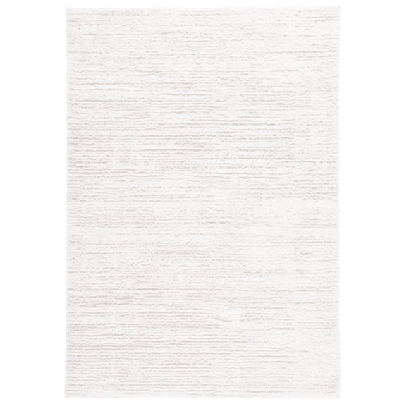 SAFAVIEH Tahoe Trudi Distressed Shag Area Rug, Ivory/Taupe, 5' x 7'