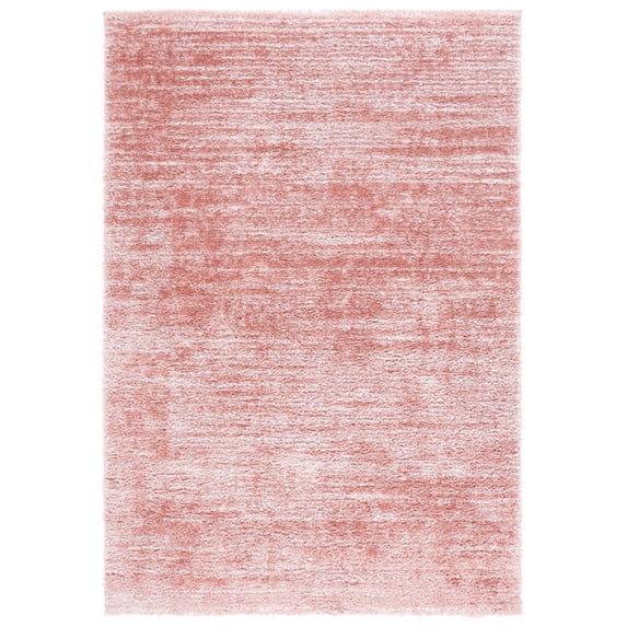 SAFAVIEH Tahoe Trudi Distressed Shag Area Rug, Pink/Ivory, 5' x 7'