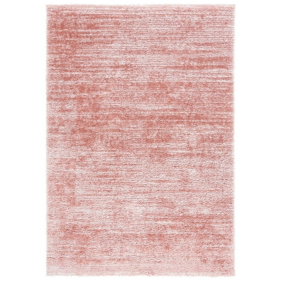 SAFAVIEH Tahoe Trudi Distressed Shag Runner Rug, Pink/Ivory, 2' x 9'