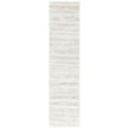 thumbnail image 1 of SAFAVIEH Tahoe Tyson Striped Shag Runner Rug, Ivory/Beige, 2' x 8', 1 of 7