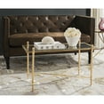 thumbnail image 1 of SAFAVIEH Tait Rustic Solid Coffee Table, Antique Gold/Mirror Top, 1 of 4