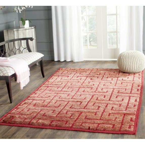SAFAVIEH Tangier Dean Geometric Area Rug, Red/Rust, 5' x 8'