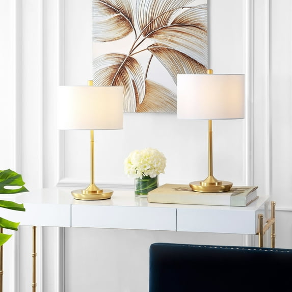 SAFAVIEH Taren Glam Table Lamp, Brass Gold, Set of 2
