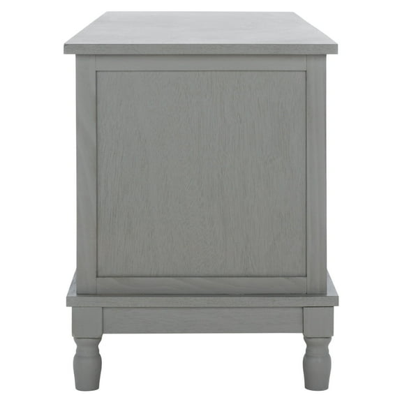 SAFAVIEH Tate 2 Door 1 Shelf Media Stand, Distressed Grey (47.3 in. W x 15.8 in. D x 20 in. H)