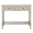 thumbnail image 1 of SAFAVIEH Tate 2-Drawer Console Table, White/Beige, 1 of 15