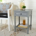 thumbnail image 1 of SAFAVIEH Tate Striped 1 Drawer Accent Table, Distressed Grey, 1 of 7