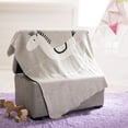 thumbnail image 1 of SAFAVIEH Tater Trot The Rocking Horse 32" x 40" Baby Throw, Grey/Natural, 1 of 5