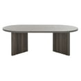 thumbnail image 1 of SAFAVIEH Tayson Glam Oval Melamine Coffee Table, Slate Grey, 1 of 9