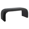 thumbnail image 1 of SAFAVIEH Tenko Modern Solid Glam Accent Bench, Black, 1 of 9