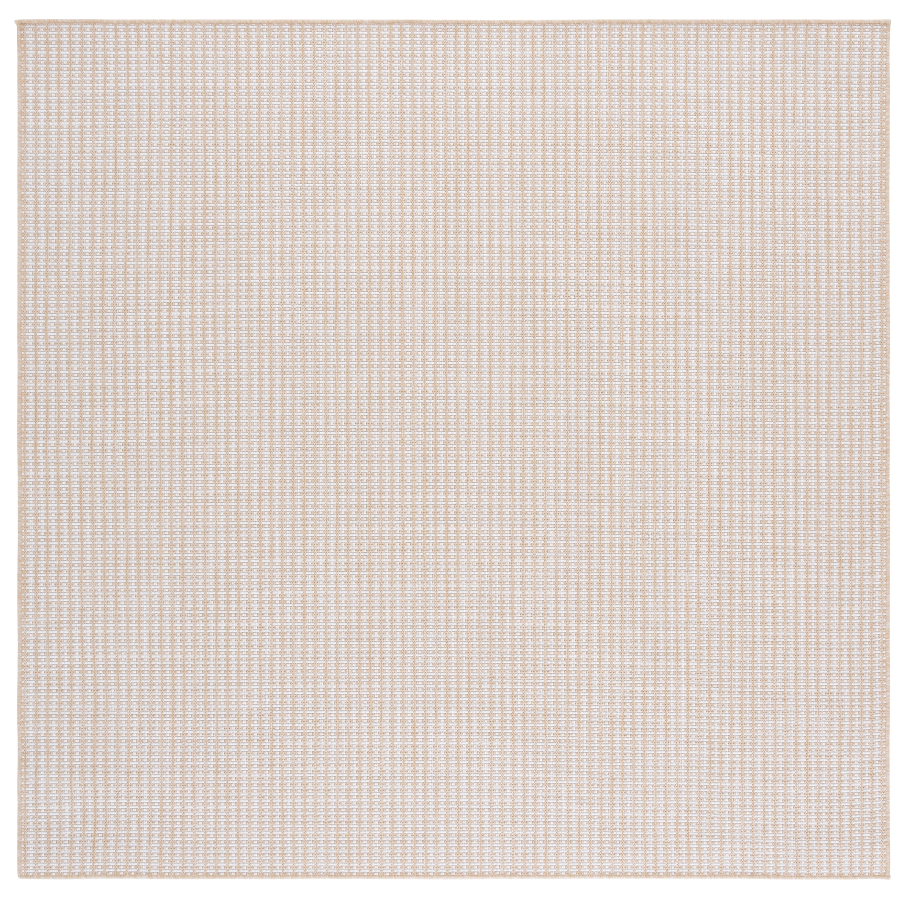 SAFAVIEH Terrace Eadaoin Geometric Indoor/Outdoor Area Rug, Beige/Ivory, 6'7" x 6'7" Square