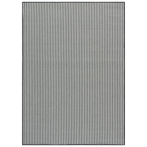 SAFAVIEH Terrace Eadaoin Geometric Indoor/Outdoor Area Rug, Black/White, 5'3" x 7'6"