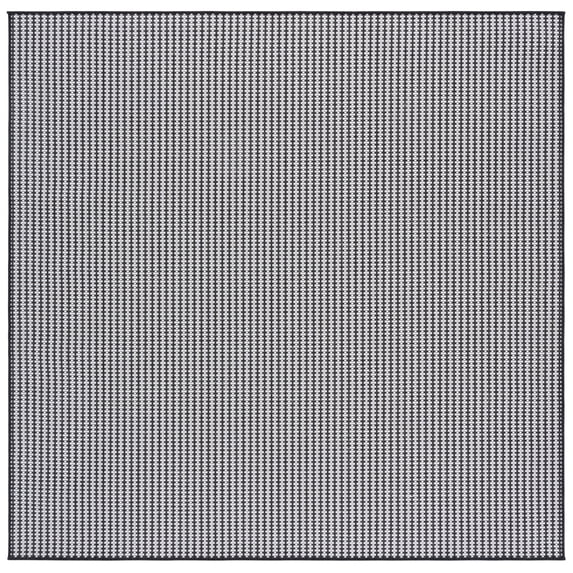 SAFAVIEH Terrace Eadaoin Geometric Indoor/Outdoor Area Rug, Black/White, 6'7" x 6'7" Square