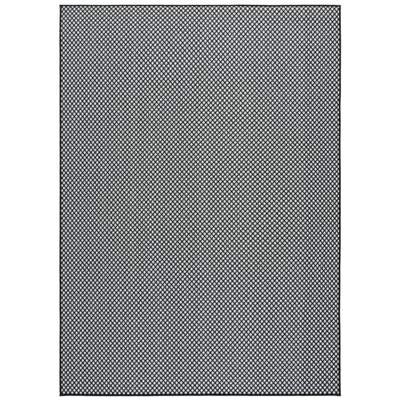 SAFAVIEH Terrace Gina Geometric Indoor/Outdoor Area Rug, Black/White, 5'3" x 7'6"