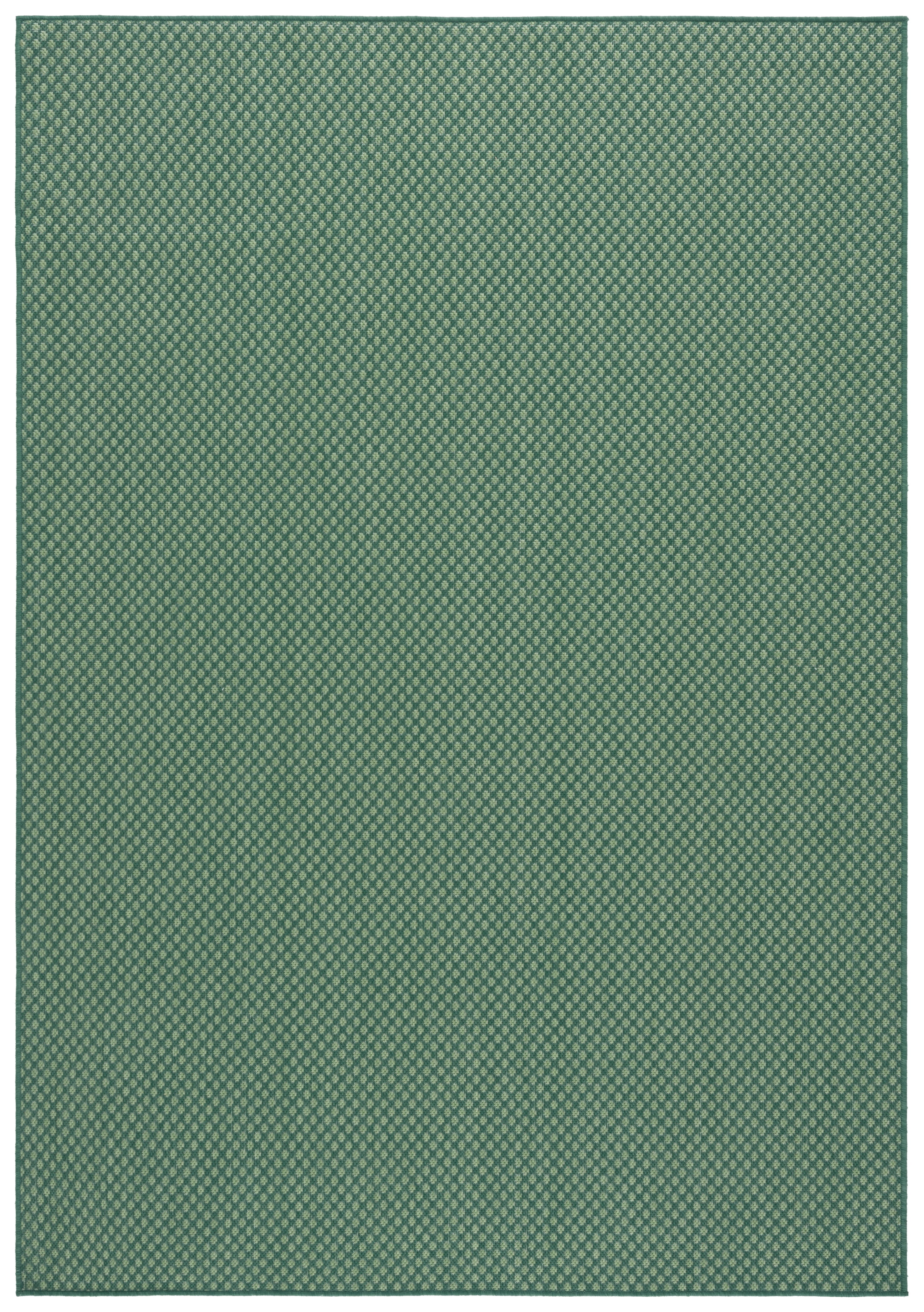SAFAVIEH Terrace Gina Geometric Indoor/Outdoor Area Rug, Green/Ivory, 5'3" x 7'6"