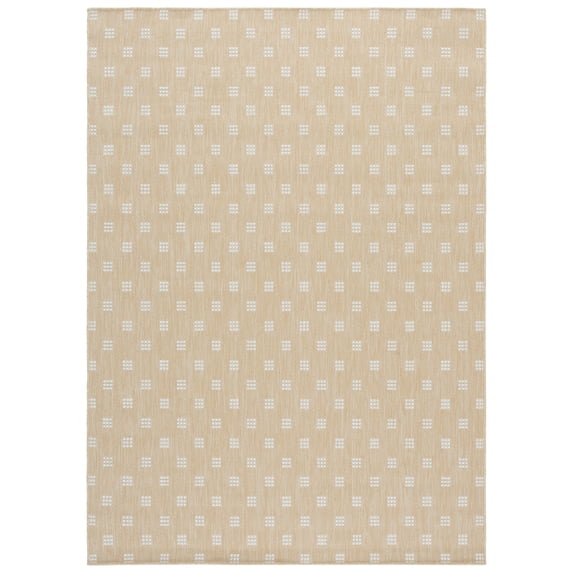 SAFAVIEH Terrace Kelleh Geometric Indoor/Outdoor Area Rug, Beige/Ivory, 9' x 12'