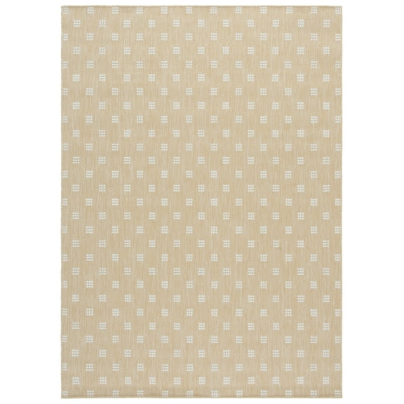SAFAVIEH Terrace Kelleh Geometric Indoor/Outdoor Area Rug, Beige/Ivory, 9' x 12'