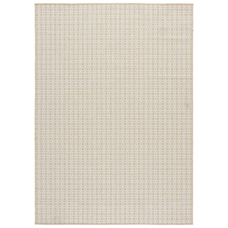 SAFAVIEH Terrace Wight Geometric Indoor/Outdoor Area Rug, Beige/Ivory, 8' x 10'