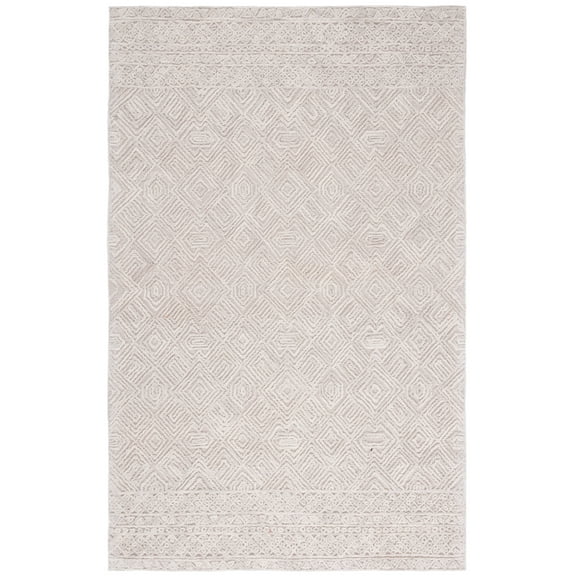 SAFAVIEH Textural Adrasteia Geometric Area Rug, Beige, 4' x 6'