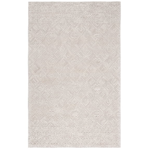 SAFAVIEH Textural Adrasteia Geometric Area Rug, Beige, 8' x 10'