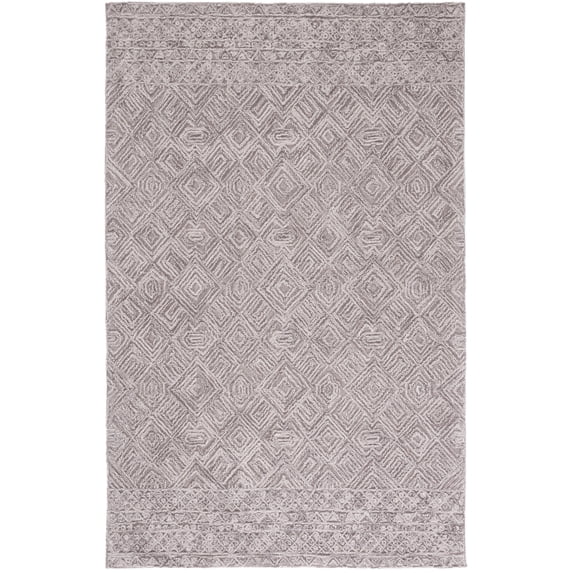SAFAVIEH Textural Adrasteia Geometric Area Rug, Brown, 3' x 5'