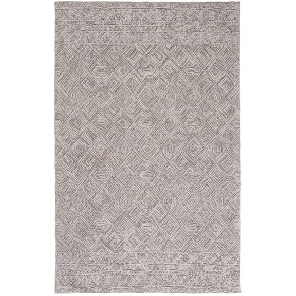 SAFAVIEH Textural Adrasteia Geometric Area Rug, Brown, 4' x 6'