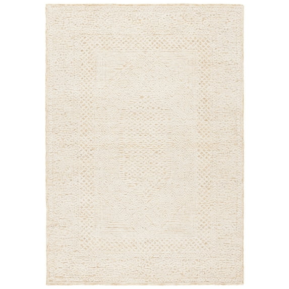 SAFAVIEH Textural Anabel Geometric Area Rug, Gold/Ivory, 4' x 6'