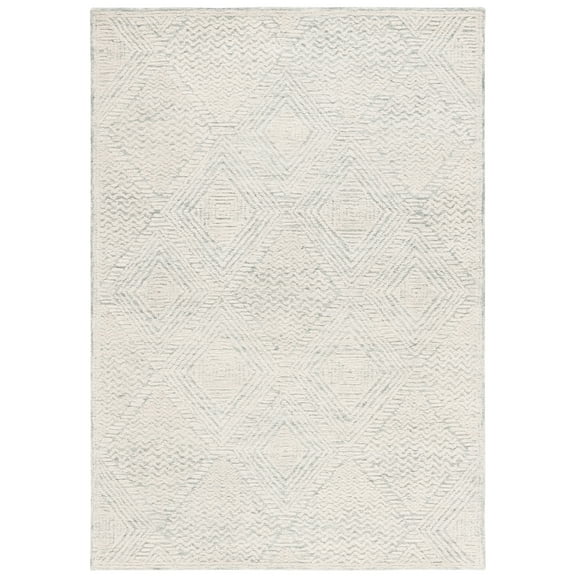 SAFAVIEH Textural Devona Geometric Area Rug, Grey/Ivory, 3' x 5'