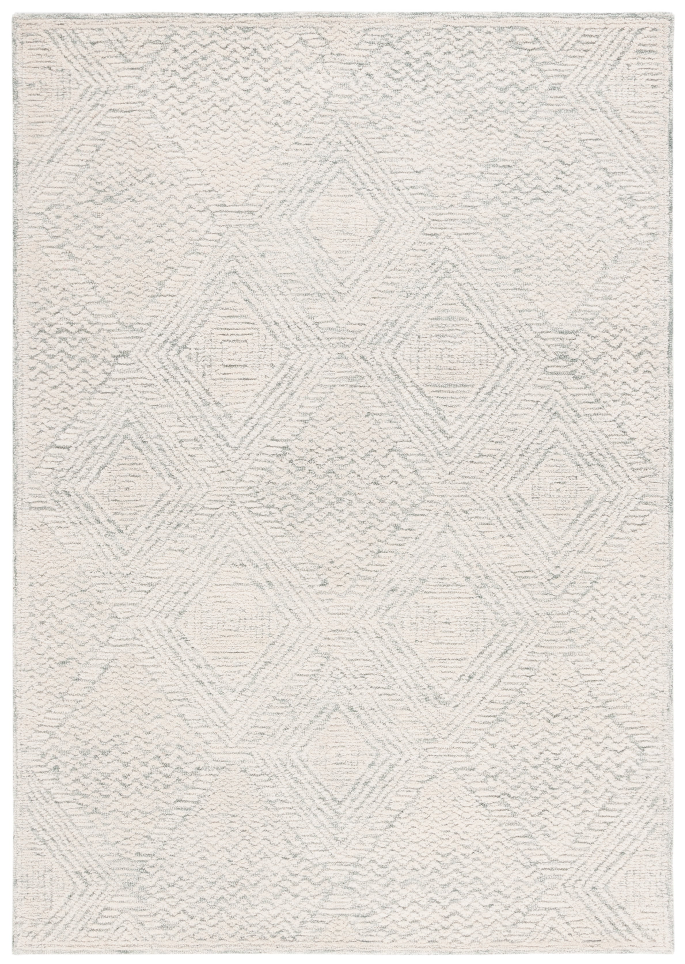 SAFAVIEH Textural Devona Geometric Area Rug, Grey/Ivory, 8' x 10'