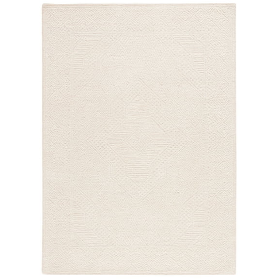 SAFAVIEH Textural Dimitri Geometric Area Rug, Beige/Blush, 4' x 6'