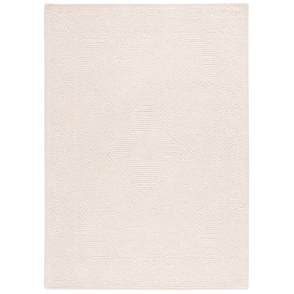 SAFAVIEH Textural Dimitri Geometric Area Rug, Beige/Blush, 5' x 8'
