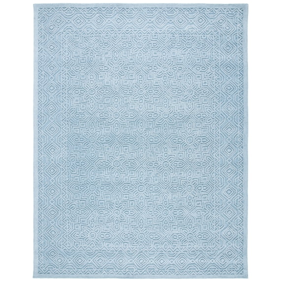 SAFAVIEH Textural Dinah Geometric Area Rug, Blue, 8' x 10'